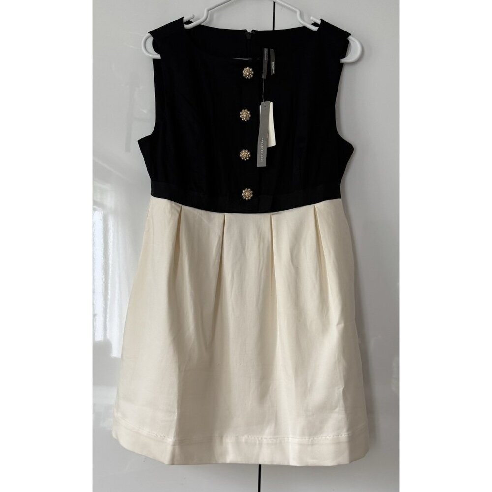 NWT Size L - Anthropologie Cotton Boat-Neck Babydoll Mini Dress (NWT USD 168) - Picture 5 of 15